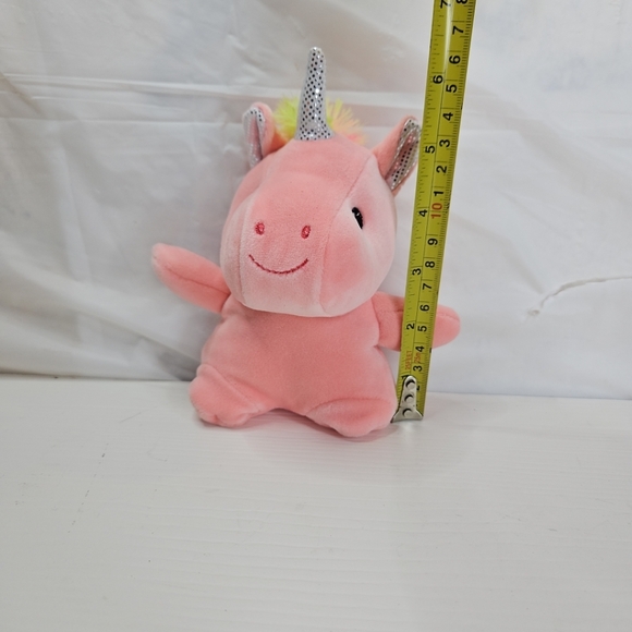 Fuzzy Friends Plush Baby Unicorn Stuffed Animal 6" Plush Glitter Horn Pink Plush - Picture 8 of 8